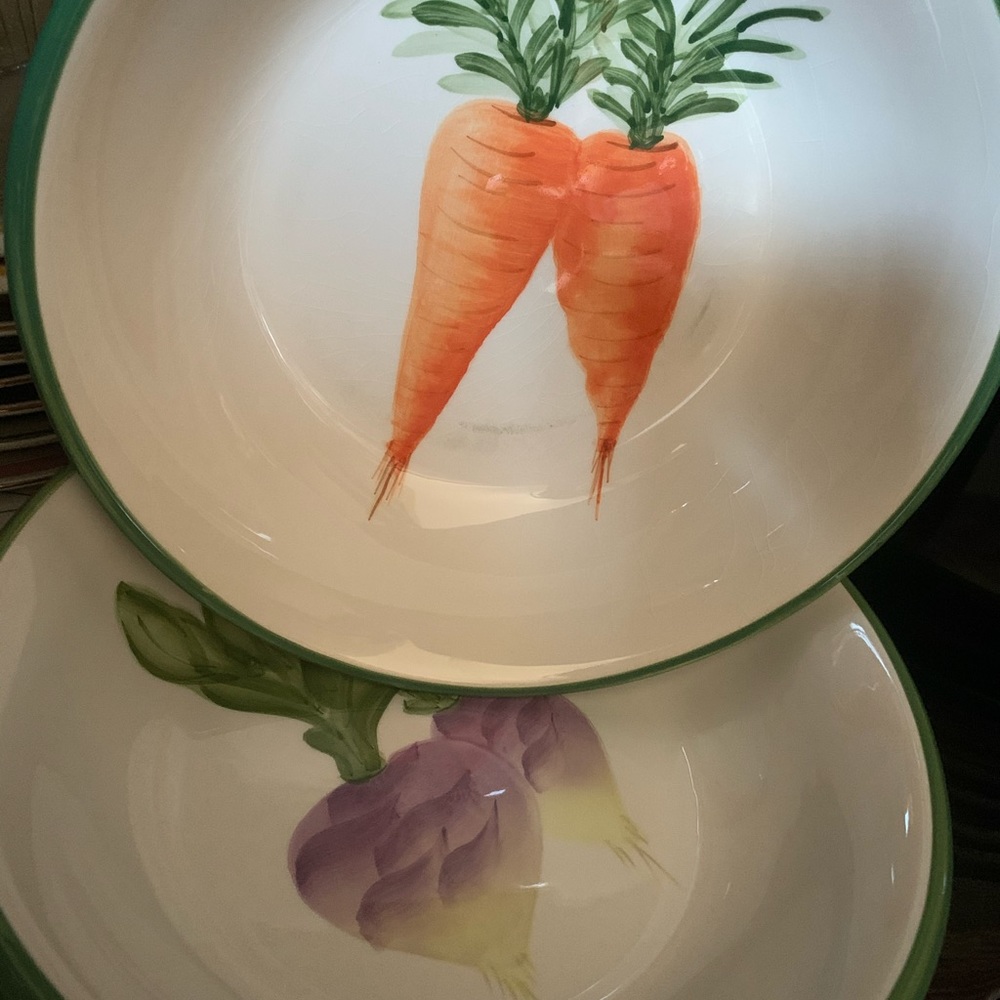 Fire glazed ceramic bowls